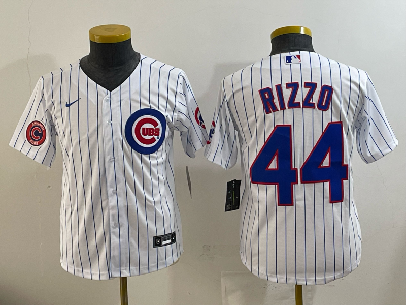 Men Chicago Cubs #44 Rizzo white Nike MLB 2025 jersey